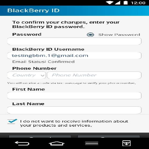 آموزش تصویری برداشتن بلکبری ای دی  Blackberry id
